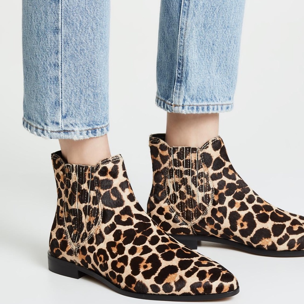rebecca minkoff maydsin leopard ankle boots